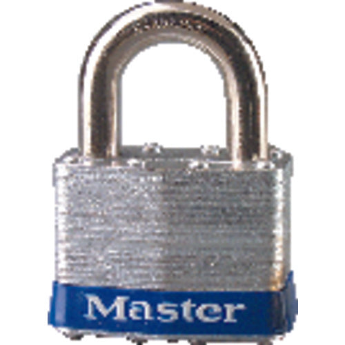 Commercial Steel Padlock 2″ Body Width; Keyed: Different; Silver - Makers Industrial Supply