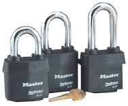 Hi-Vis Aluminum Padlock - 2-5/8'' Body Width; Keyed: Alike; - Makers Industrial Supply