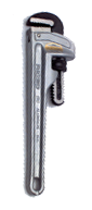 3" Pipe Capacity - 24" OAL - Aluminum Pipe Wrench - Makers Industrial Supply