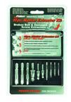Removes #6 to #24 Screws; 10 pc. Kit - Screw Extractor - Makers Industrial Supply