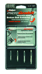 #4507P; Removes #4 to #16 Screws; 4 Piece Micro Grabit - Screw Extractor - Makers Industrial Supply