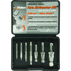 #7017P; Removes #6 to #12 Screws; 7 Piece Extractor Kit - Screw Extractor - Makers Industrial Supply