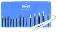 14 Piece Punch & Chisel Set -- #14RC; 1/8 to 3/16 Punches; 7/16 to 7/8 Chisels - Makers Industrial Supply