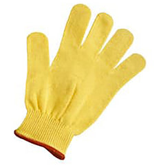 Ladies' Gloves-Perfect Fit - Kevlar Ladies Cut Resistant - Knits Aramid - Uncoated 13 Cut Lightweight 100% Dupont Kevlar Brand Fiber Yellow. - Makers Industrial Supply