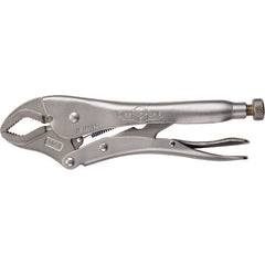 Vise-Grip Curved Jaw Locking Pliers with Wire Cutter - 4WR Plain Grip 15/16″ Capacity 4″ Long - Makers Industrial Supply