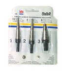 3 Pc. HSS Unibit Step Drill Set - Makers Industrial Supply
