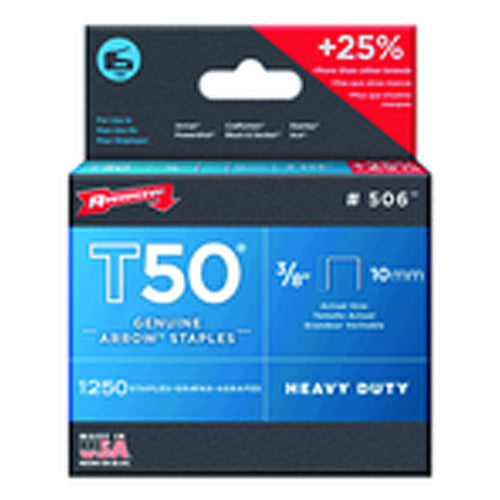 3/8″ / 10 mm - T50–1250 Standard Pack - Staples - Makers Industrial Supply