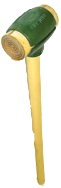 Rawhide Face Sledge Hammer -- 8 lb--36'' Hickory Handle--2-3/4'' Head Diameter - Makers Industrial Supply