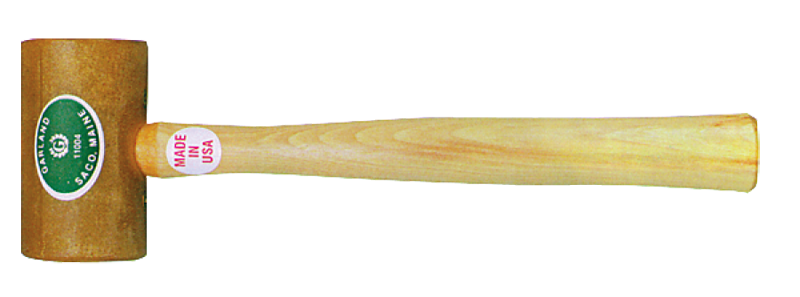 Garland Rawhide Mallet -- 11 oz; Hickory Handle; 2'' Head Diameter - Makers Industrial Supply