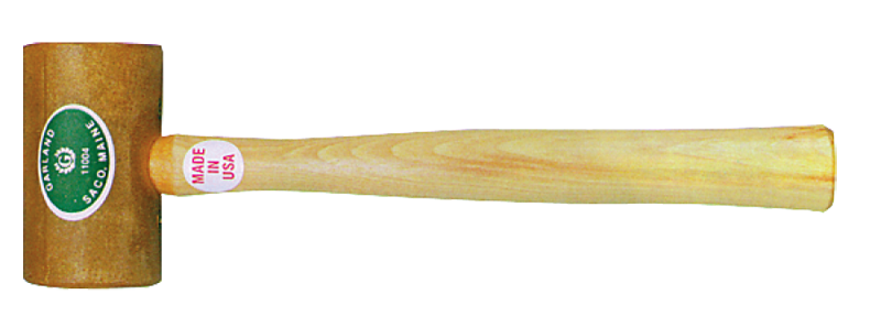 Garland Rawhide Mallet -- 9 oz; Hickory Handle; 1-3/4'' Head Diameter - Makers Industrial Supply