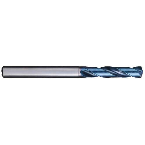 7.8 mm Dia. × 8 mm Shank × 41 mm Flute Length × 79 mm OAL, 3XD, 140°, Aqua Revo D, 2 Flute, Internal, Solid Carbide Drill - Exact Industrial Supply