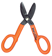 1-3/4'' Blade Length - 7'' Overall Length - Straight Cutting - Straight Patter Snips - Makers Industrial Supply