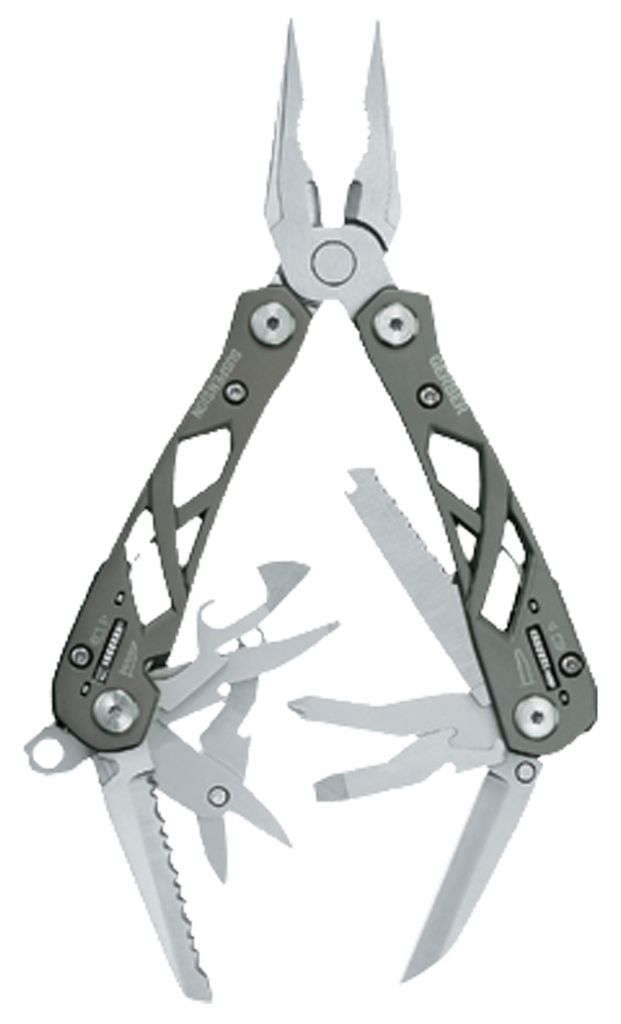 Gerber Suspension - 12 Function Multi-Plier. Comes with nylon sheath. - Makers Industrial Supply
