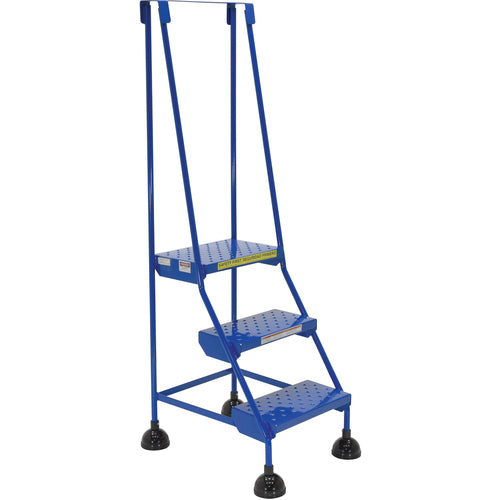 Spring Loaded Roll Ladder Perf 3 Stp Blu - Exact Industrial Supply