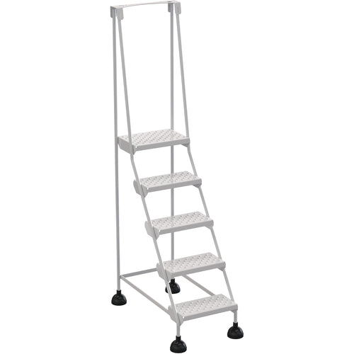 Spring Loaded Roll Ladder Perf 5 Stp Wht - Exact Industrial Supply