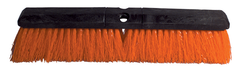 24" - Orange Safety Broom Without Handle - Makers Industrial Supply