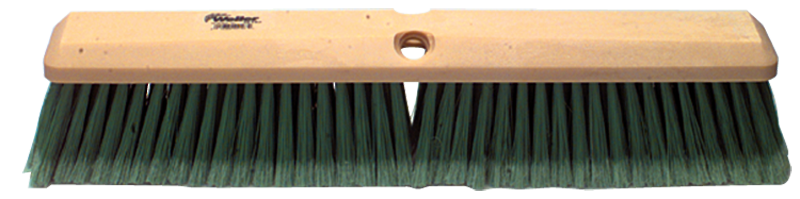 24' - Yellow Medium Perma Sweep Broom With Handle - Makers Industrial Supply
