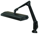 Broad Area Coverage LED Task Light  Dimmable  31" Floatng Arm  Clamp - Makers Industrial Supply