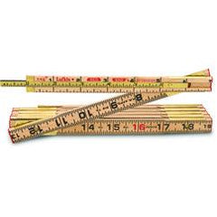 8 FTX5/8" WOOD RULE W/6" SLIDE RULE - Makers Industrial Supply