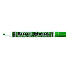 Brite-Mark Paint Marker - Oil Based - Green - Makers Industrial Supply