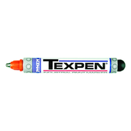 Texpen Medium Marker - Stainless Steel Ball Tip - Orange - Makers Industrial Supply