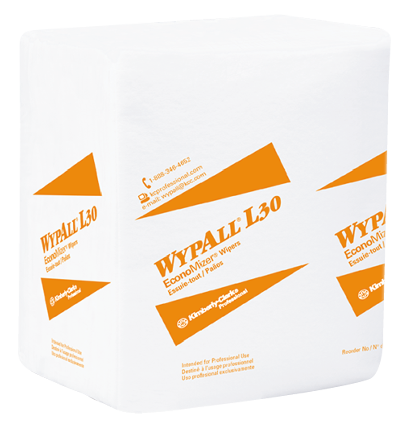 12.5 x 14.4'' - Package of 1080 - WypAll 1/4 Fold - Makers Industrial Supply