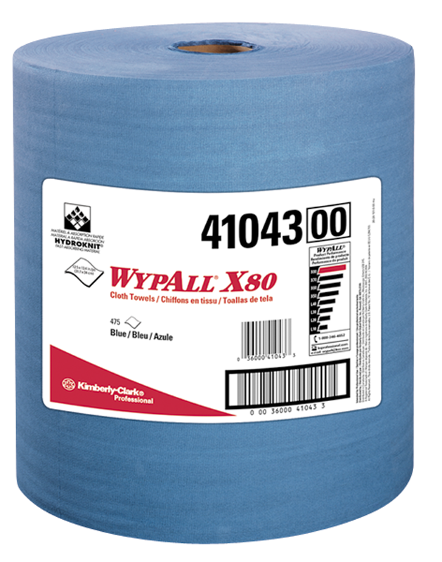 12.5 x 13.4'' - Package of 475 - WypAll X80 Jumbo Roll - Makers Industrial Supply