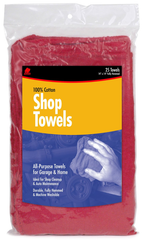 15 x 15'' - Package of 50 - Shop Towels - Makers Industrial Supply