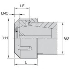 LNABER32M LOCKNUT-COOLANT STYLE - Makers Industrial Supply