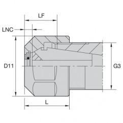 LNHABER16M COOLANT LOCKNUT - Makers Industrial Supply