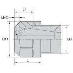 LNHABER16M COOLANT LOCKNUT - Makers Industrial Supply