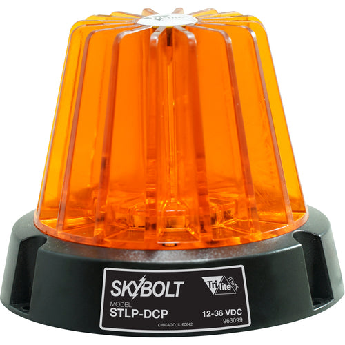 Light - Round 4″ Dome - Flashing Safety - Amber - Exact Industrial Supply