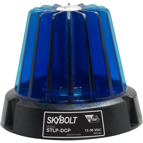 Light - Round 4″ Dome - Flashing Safety - Blue - Exact Industrial Supply