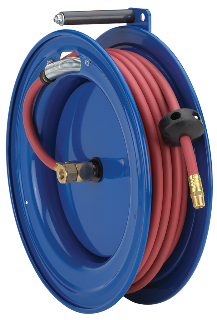 #SR17-L350 For 3/8" x 50' Hose Spring Rewind Hose Reel RightMount - Makers Industrial Supply