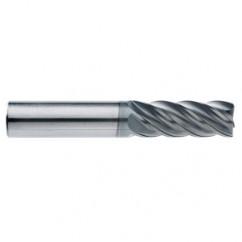 1/2" Dia. - 5/8" LOC - 2-1/2" OAL - .015 Radius 5 FL Carbide End Mill-AlCrN-X - Makers Industrial Supply