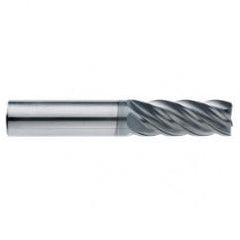 5/8" Dia. - 3-1/4" LOC - 6" OAL - .015 Radius 5 FL Carbide End Mill-AlCrN-X - Makers Industrial Supply