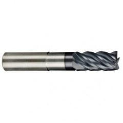 5/8" Dia. - 3/4" LOC - 5 OAL Ball Nose 5 FL Carbide S/E HP End Mill-AlCrNX - Makers Industrial Supply