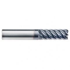 1/4" Dia. - 3/4" LOC - 2-1/2" OAL - 6 FL Carbide End Mill-AlTiN-x - Makers Industrial Supply