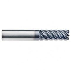 1/4" Dia. - 3/4" LOC - 2-1/2" OAL - 6 FL Carbide End Mill-AlTiN-x - Makers Industrial Supply