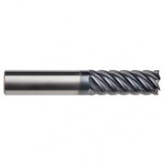 5/8" Dia. - 2-5/8" LOC - 5" OAL - 6 FL Carbide End Mill-AlTiN-x - Makers Industrial Supply