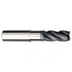 3/4 Dia. x 5 Overall Length 4-Flute .030 C/R Solid Carbide SE End Mill-Round Shank-Center Cut-AlCrN-X - Makers Industrial Supply