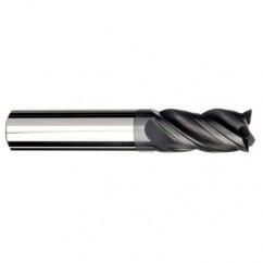 3/8 Dia. x 2-1/2 Overall Length 4-Flute Square End Solid Carbide SE End Mill-Round Shank-Center Cut-AlCrN-X - Makers Industrial Supply