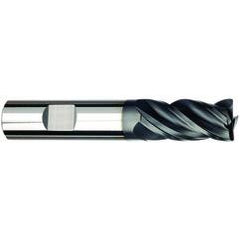 3/8 Dia. x 3 Overall Length 4-Flute Square End Solid Carbide SE End Mill-Weldon Shank-Center Cut-AlCrN-X - Makers Industrial Supply