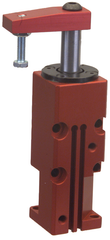 Block Style Pneumatic Swing Cylinder - #8116 .38'' Vertical Clamp Stroke - With Arm - LH Swing - Makers Industrial Supply