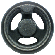 Cast Iron Handwheel (No Holes) - 12'' Wheel Diameter; 2-5/32'' Hub Diameter - Makers Industrial Supply