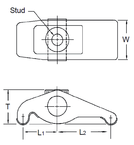 #850740 - 0 to 1-3/4'' Clamping Range - Adjusta-Clamp Body Only - Makers Industrial Supply