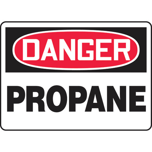 Sign, Danger Propane, 10″ × 14″, Vinyl - Makers Industrial Supply