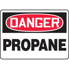 Sign, Danger Propane, 10″ × 14″, Vinyl - Makers Industrial Supply