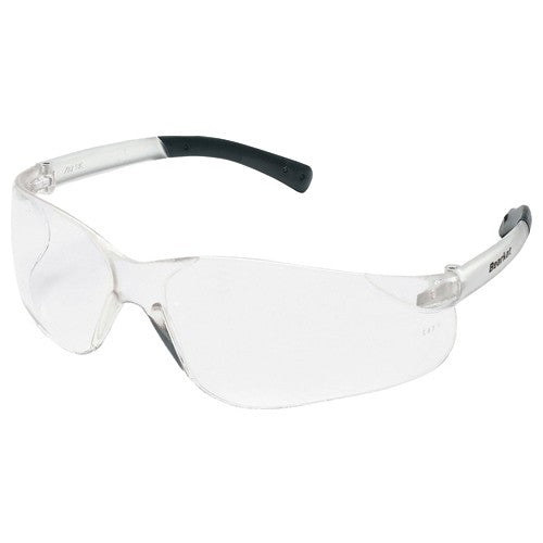 Safety Glasses - Clear Anti-Fog Lens - Chrome Frame S21 Style - Makers Industrial Supply