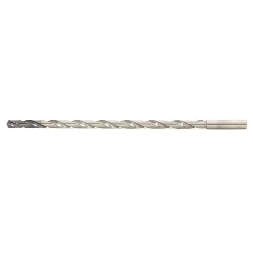 MDW5000XHV20 1/2″ Dia. × 0.551″ Shank × 12.238″ Flute Length × 14.521″ OAL, DEX, External Coolant, Cylindrical Solid Carbide Drill - Exact Industrial Supply